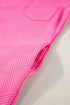 Textured Cap Sleeve T Shirt Dress